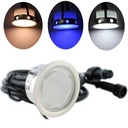 Kit 6 recessed LED spotlights Ø40x20mm 0,4W 12V-DC IP67