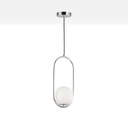 Crystal ball pendant light "JOHN" - E27 - Ø 15cm