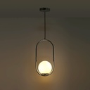 Crystal ball pendant light "JOHN" - E27 - Ø 15cm