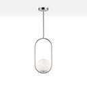 Crystal ball pendant light "JOHN" - E27 - Ø 15cm