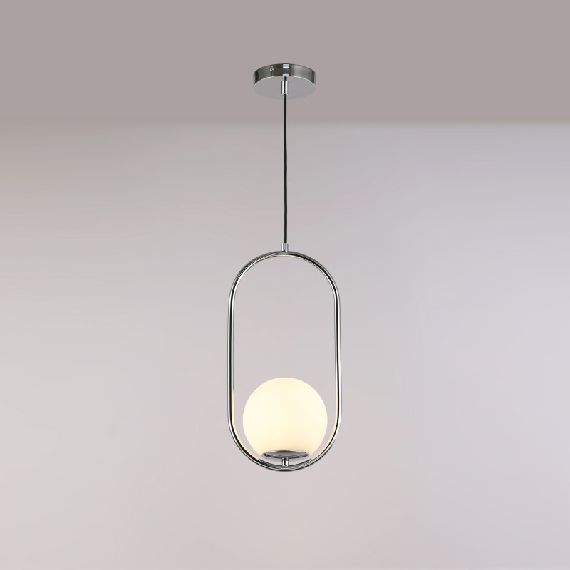 Crystal ball pendant light "JOHN" - E27 - Ø 15cm