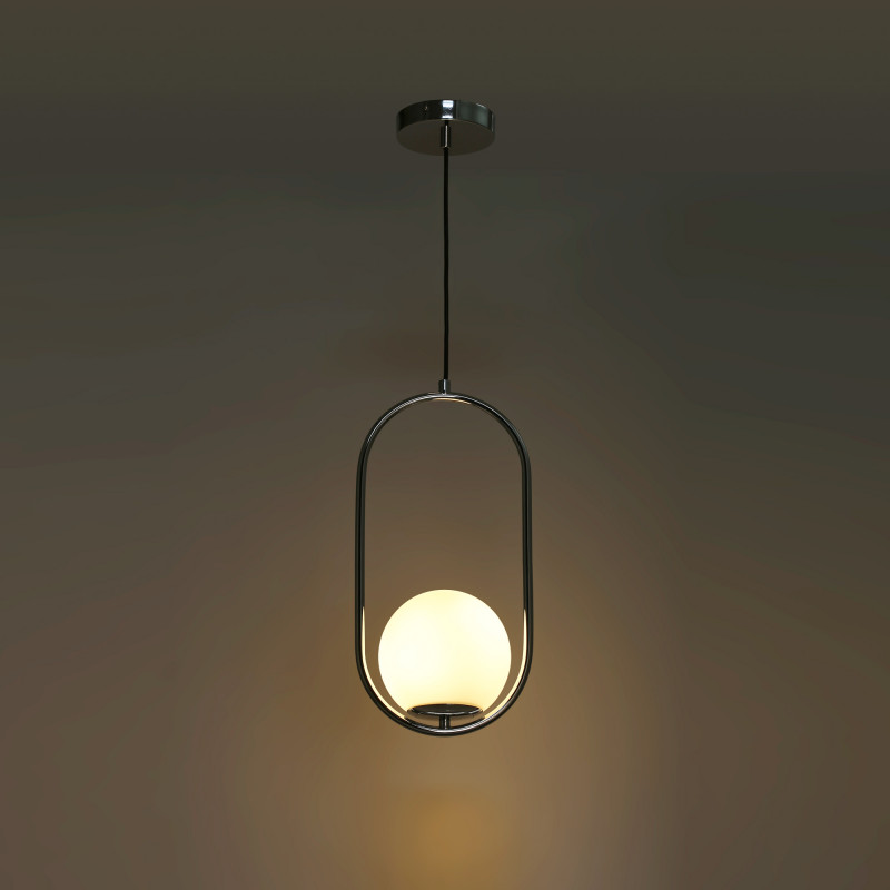 Crystal ball pendant light "JOHN" - E27 - Ø 15cm