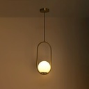 Crystal ball pendant light "JOHN" - E27 - Ø 15cm