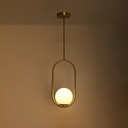 Crystal ball pendant light "JOHN" - E27 - Ø 15cm