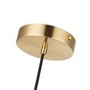 Crystal ball pendant light "JOHN" - E27 - Ø 15cm