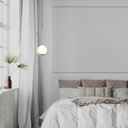 Crystal ball pendant light "JOHN" - E27 - Ø 15cm