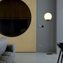 Crystal ball floor lamp "Anni 300" - E27 - Ø 30cm