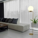 Crystal ball floor lamp "Anni 300" - E27 - Ø 30cm
