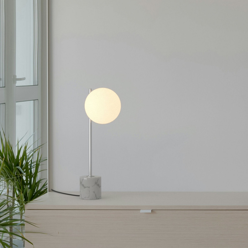 Crystal ball table lamp "LICRU" - E27 - Ø 15cm