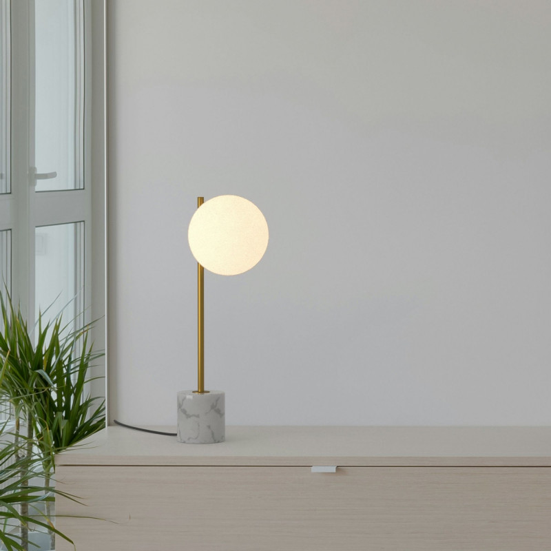 Crystal ball table lamp "LICRU" - E27 - Ø 15cm