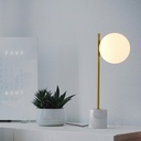Crystal ball table lamp "LICRU" - E27 - Ø 15cm