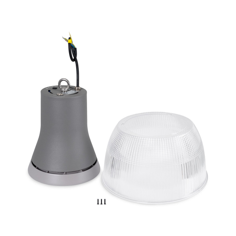 Commercial LED High Bay - CCT - (25W / 40W / 60W / 80W) - Polycarbonate Diffuser - UGR19 - Lifud Driver