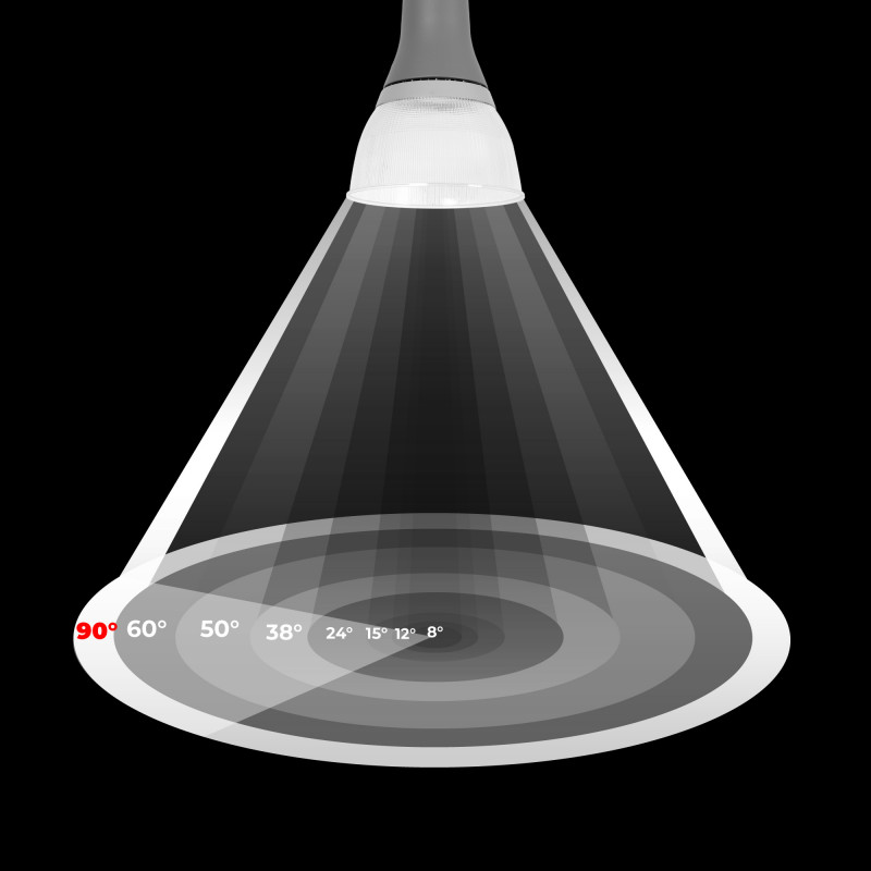 Commercial LED High Bay - CCT - (25W / 40W / 60W / 80W) - Polycarbonate Diffuser - UGR19 - Lifud Driver