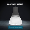 Commercial LED High Bay - CCT - (25W / 40W / 60W / 80W) - Polycarbonate Diffuser - UGR19 - Lifud Driver