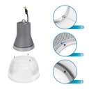 Commercial LED High Bay - CCT - (25W / 40W / 60W / 80W) - Polycarbonate Diffuser - UGR19 - Lifud Driver