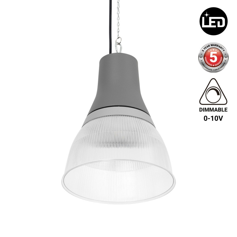 Commercial LED High Bay - CCT - (25W / 40W / 60W / 80W) - Polycarbonate Diffuser - UGR19 - Lifud Driver