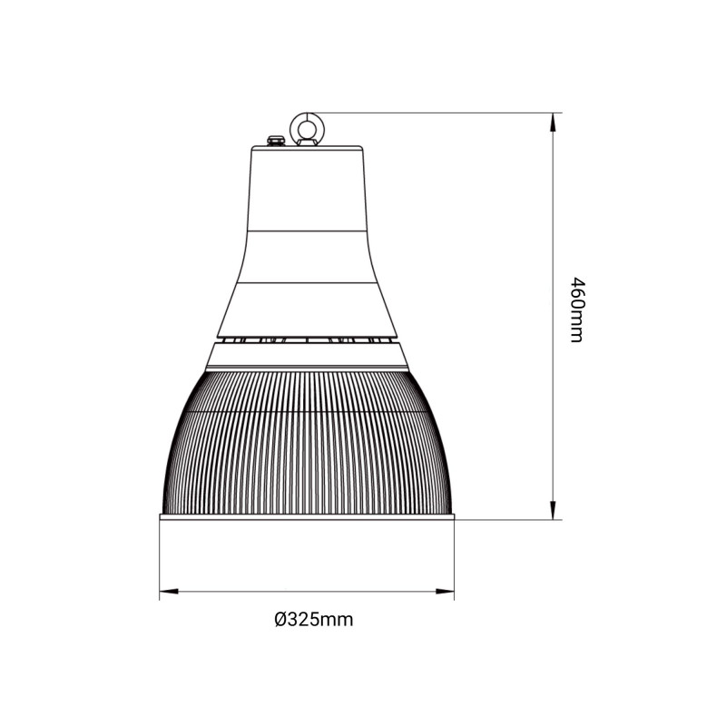 Commercial LED High Bay - CCT - (25W / 40W / 60W / 80W) - Polycarbonate Diffuser - UGR19 - Lifud Driver