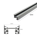 Surface mounted 1-phase track for LED spotlights - 2 m
