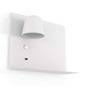 Wall reading light with USB port "BASKOP" - 6W - Left