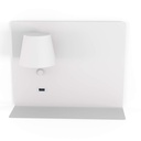 Wall reading light with USB port "BASKOP" - 6W - Left