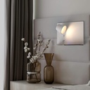 Wall reading light with USB port "BASKOP" - 6W - Left