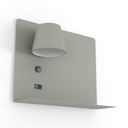 Wall reading light with USB port "BASKOP" - 6W - Left