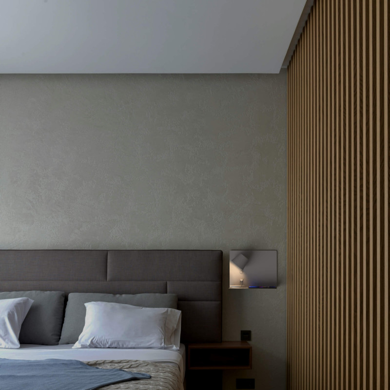 Wall reading light with USB port "BASKOP" - 6W - Left