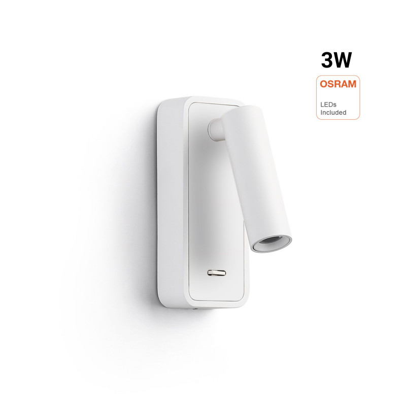 Wall reading light "RAAM" 3W - Adjustable - OSRAM Chip
