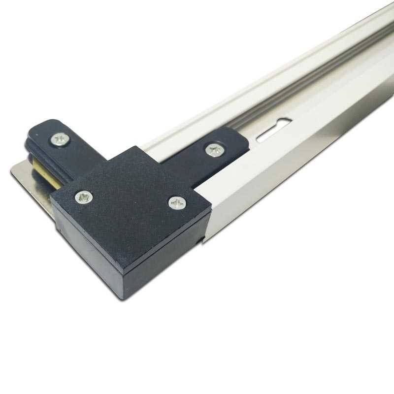 Rigid 90º corner joint for single-phase surface track