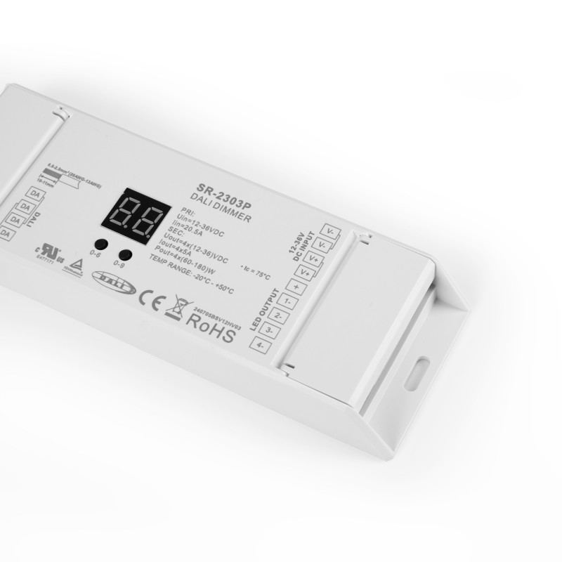 DALI2 Dimmer - MONO/RGB/RGBW - 12-36V - 4 CH x 5A