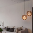 Wooden pendant light "BURMA" - Ø 45cm - E27