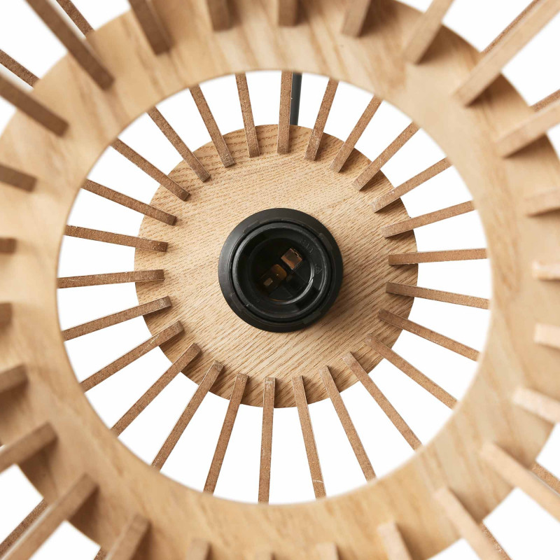 Wooden pendant light "MARGE" - Ø 45cm - E27