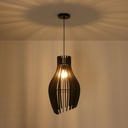 Wooden pendant light "HUNTEL" - Ø 30cm - E27