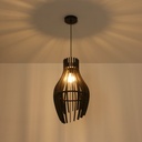 Wooden pendant light "HUNTEL" - Ø 30cm - E27