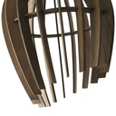 Wooden pendant light "HUNTEL" - Ø 30cm - E27