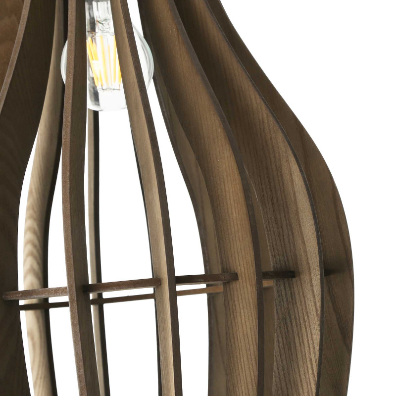 Wooden pendant light "HUNTEL" - Ø 30cm - E27