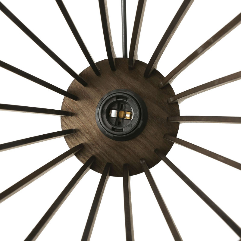 Wooden pendant light "HUNTEL" - Ø 30cm - E27