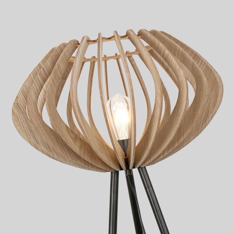 Wooden floor lamp "PANDA" - E27