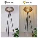 Wooden floor lamp "PANDA" - E27