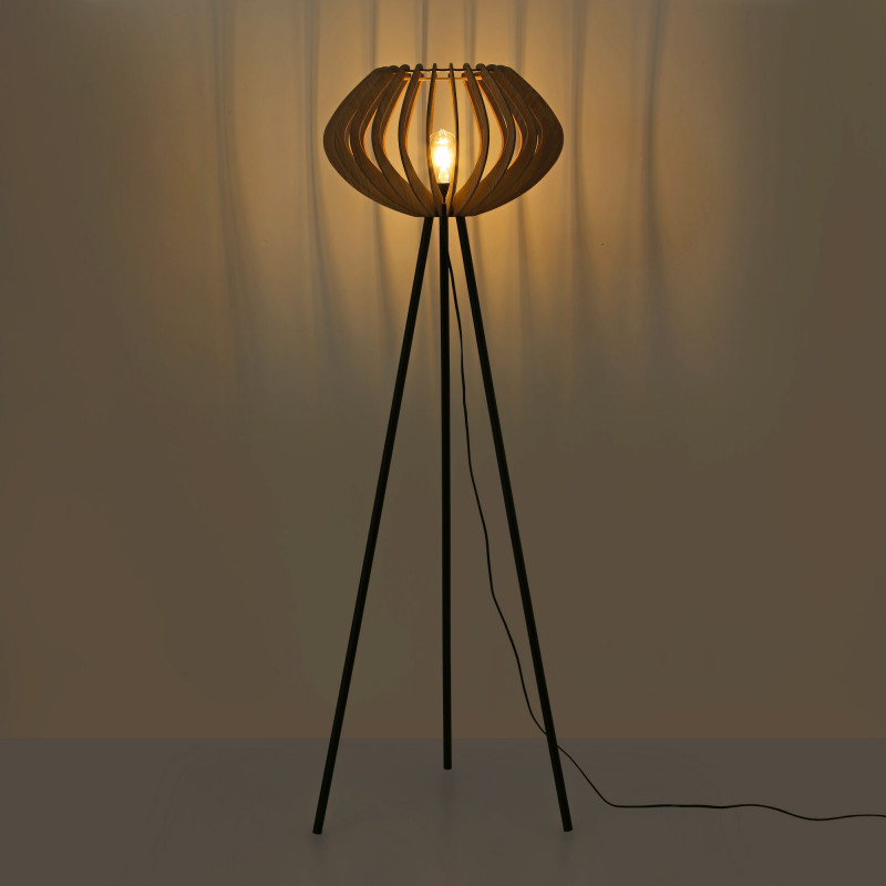 Wooden floor lamp "PANDA" - E27
