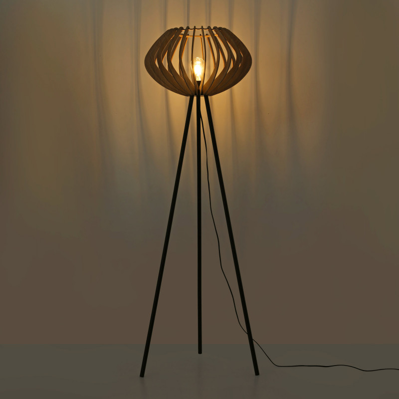 Wooden floor lamp "PANDA" - E27