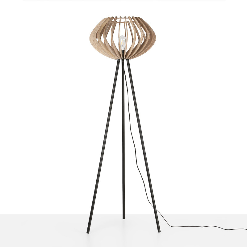 Wooden floor lamp "PANDA" - E27