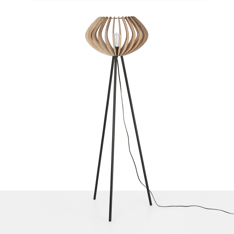 Wooden floor lamp "PANDA" - E27