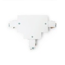 Rigid tee for recessed three-phase rail - RIGHT