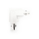 Rigid L-joint for recessed three-phase rail - 90º - RIGHT