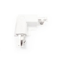 Rigid L-joint for recessed three-phase rail - 90º - RIGHT