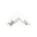 Rigid L-joint for recessed three-phase rail - 90º - RIGHT