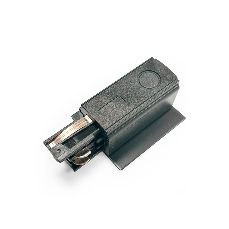 Start connector for three-phase flush mounting rail