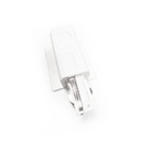 Start connector for three-phase flush mounting rail