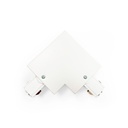 L-joint for recessed three-phase rail - 90º - LEFT